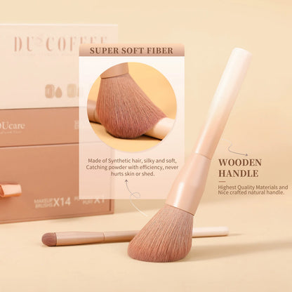 DUcare Coffee Brush Set: 14PCS Brush 3PCS Sponge