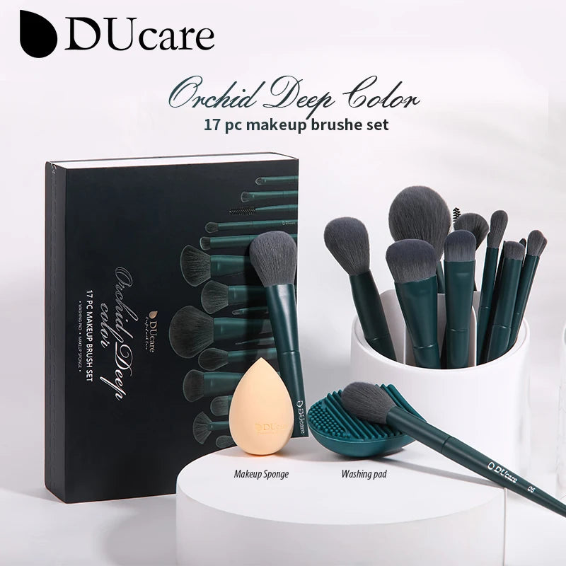 DUcare 17pc Makeup Brushes Set & Sponge